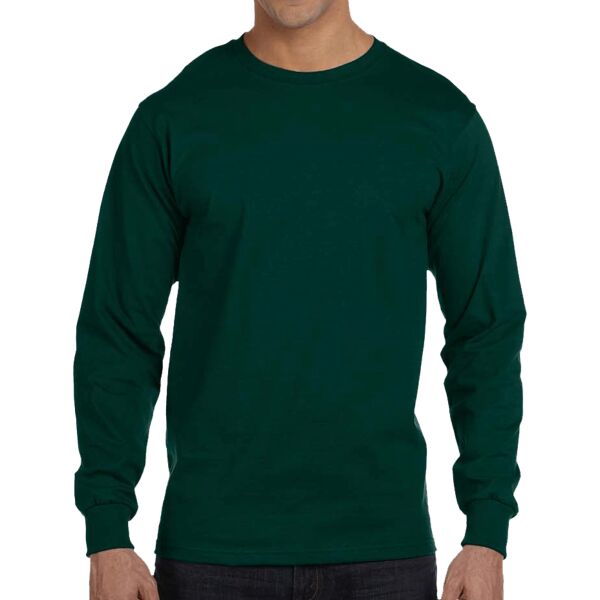 DryBlend™ 5.6 oz., 50/50 Long-Sleeve T-Shirt Vignette