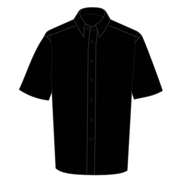 Russell Collection Men's S/SL Poplin Vignette