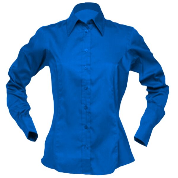 Corporate Oxford Blouse Long Sleeved Womens Vignette